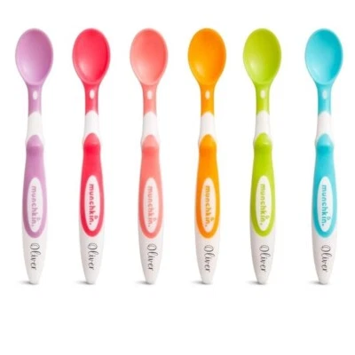 MUNCHKIN WEICHE SPITZE FÜTTERUNG WEINLÖFFEL *PERSONALISIERT* 6ER-PACK, SPÜLMASCHINENFEST