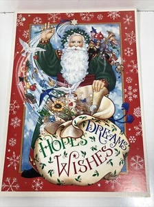 Vintage Judith In Griffith Illustration Santa Claus Sunrise Bloomington Indiana - Picture 1 of 6