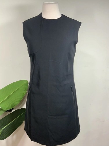 LOUIS VUITTON（LV） Abito senza maniche Louis Vuitton nero foderato poliestere taglia 4