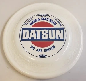 BREA DATSUN Vtg 1975 Dealer ADVERTISING Promo WHAM-O FRISBEE Disc (9-1/4") Rare! - Picture 1 of 10