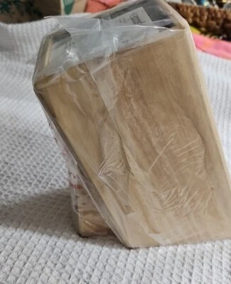 NEW Knife Storage Block Kapoosh Style Light Oak Wooden Slotless Universal Sealed - Image 1 of 4