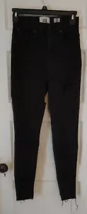 Pantalones de mezclilla ajustados X2 colección Seoul Distressed BL talla S Namgungeunbin piernas lápiz - Imagen 1 de 12