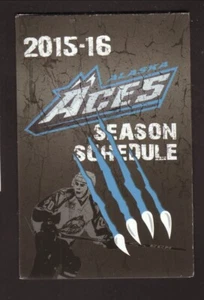 Alaska Aces--2015-16 Pocket Schedule--ECHL - Picture 1 of 2