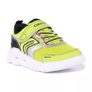 Geox J Wroom Boys Single Strap Led Boy Shoes In Lime Size US 1 - 13 - Picture 1 of 7