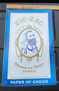 ZIG ZAG PAPER OF CHOICE Smoking Rolling Papers CIGARETTE TOBACCO Metal SIGN