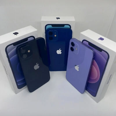 Apple iPhone 12 SEHR GUT Schwarz Weiß Blau Lila 64GB 128GB 256 OVP Ohne Simlock - Bild 1 von 4