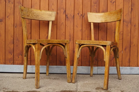 50er Vintage Dining Room Chair Frankfurt Kitchen Kneipenstuhl Bentwood No.5 Cover