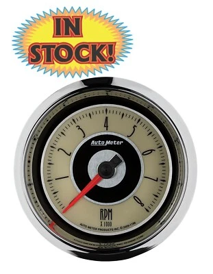 AutoMeter 1196 - Cruiser 3-3/8" Tachometer Gauge - 0-8000 RPM - Image 1 of 3