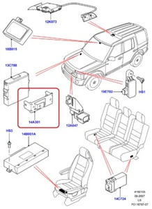 ( 1 ) GENUINE LAND ROVER YWU500130 BRACKET - Lamp Control Module - Picture 1 of 3