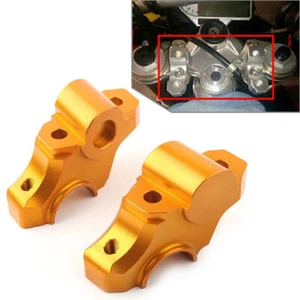 Motorcycle Handle Clamp Handlebar Riser Bar For YAMAHA MT FZ 09 MT09 13-17 Gold - Picture 1 of 5