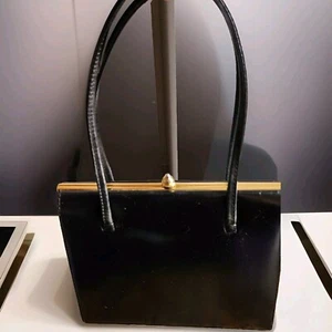 Vintage 40s, 50s Freedex Patent Leather Handbag Purse/ Signs Of Age - Picture 1 of 7