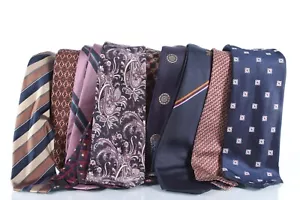 100 NECKTIES HUGE LOT QUILTER HOBBY CRAFT TIES TIE SEAMTRESS DESIGNER FASHION - Picture 1 of 4