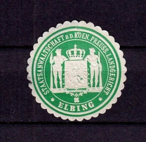 423099/ Marca da sigillo - Procura della Repubblica b. d. Koen. Prussia. Tribunale Elbing - Foto 1 di 1