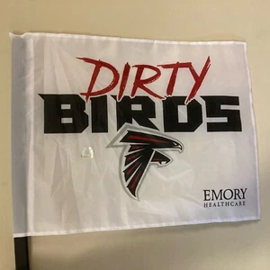2024 Atlanta Falcons Dirty Birds Flag SGA Oversized Flag Rise UP NUOVO - Foto 1 di 4