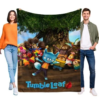 Tumble Leaf Super Soft Flannel Throw Blanket for Bed Sofa All Season Gifts - Image 1 of 4