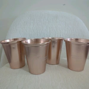 MinorDingsImperfect 4-Pack Kentucky Derby Woodford Reserve Mint Julep Copper Cup - Picture 1 of 11