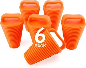 6er-Pack Orange Scupper Plug Kit TPE Material Ablassschraube kommt mit Griff passt... - Bild 1 von 3