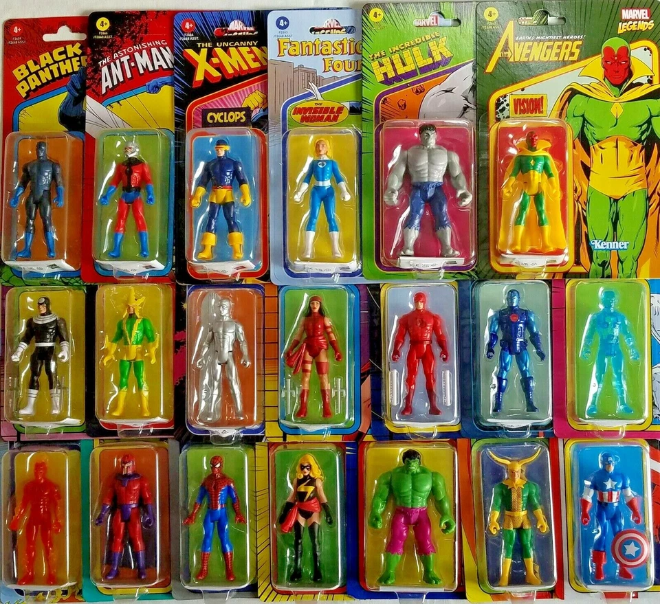 Legends Retro Action Figure 3.75" inches Marvel YOU CHOOSE NRFB - Image 1 of 1