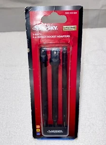 Husky 6” Impact Grade Steel Socket Adapter Set Black Oxide Finish (3-Piece) - Picture 1 of 3