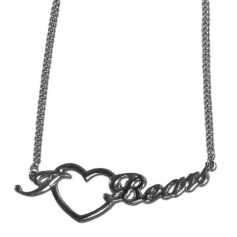 NFL Heart Script Necklace Cover