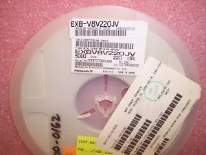 QTY (5000) 22 Ohm 1206 (0603x4) ISOLATED RESISTOR ARRAYS EXBV8V220JV PANASONIC - Bild 1 von 2