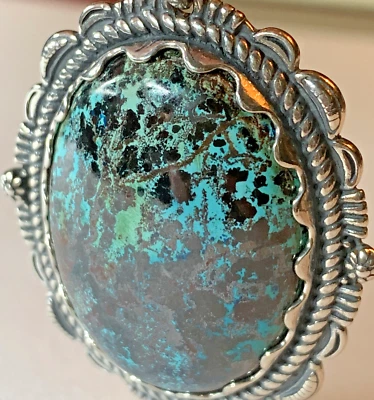 Raro Colgante C. Pollack Relios American West Esterlina 925 Crisocola 17G Nuevo en Caja Foto 1 de 4