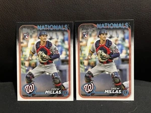 (2) 2024 Topps Drew Millas RC #530 Nationals - Picture 1 of 2