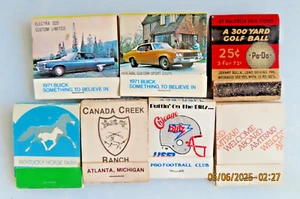 7- Matchbooks  New & Used-- 1984 Chicago Blitz Pro Football Club Schedule & More - Picture 1 of 10