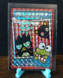 Hello Kitty and Friends holografische Trading Aufkleber Keroppi/Cinna Gruppe Streifen - Bild 1 von 2