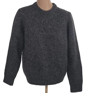 Daniel Hechter Paris Pullover Herren Large grau 100% Shetlandwolle Rundhals Strick - Bild 1 von 9