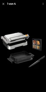 TEFAL GC774D.TK OptiGrill 4-in-1 + Backschale OHNE MESSER MIT BUCH NEU - Bild 1 von 6