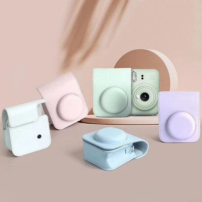 PU Camera Bag Case Protect Cover Belt Strap Pack For Fuji Instax Mini12 Mini 12 - Image 1 of 4