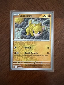 Pokemon Sandshrew Twilight Masquerade - Reverse Holo NM 097/167 - Picture 1 of 5