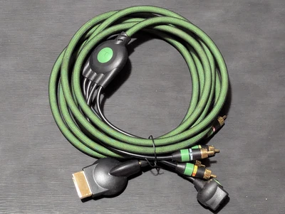 Original XBOX Monster Cable 400X HD Component Cable W/Optical/Toslink adapter - Image 1 of 4