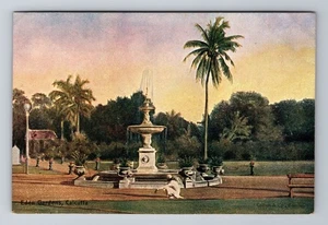 Calcutta India, Eden Gardens, Antique Vintage Souvenir Postcard - Picture 1 of 2