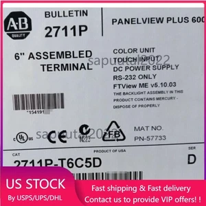 1PC New AB 2711P-T6C5D PanelView Plus 600 Factory Seal Fast Shipping US Free Tax - Picture 1 of 3