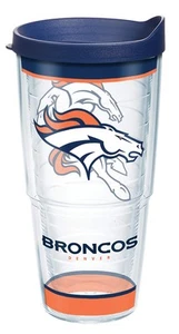Made in USA Double Walled NFL Denver Broncos Insulated Tumbler Cup Keeps Drin... - Picture 1 of 9