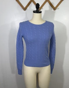 Vintage Cashmere Sweater Cable Knit Y2K Small - Picture 1 of 9