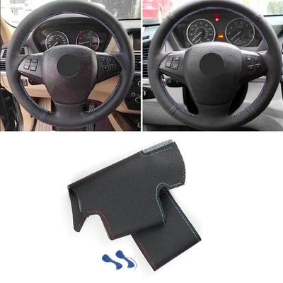 Red-Blue Line Steering Wheel Cover Trim For BMW X5 E70 2007 2008 2009 2010 2011 - Image 1 of 4