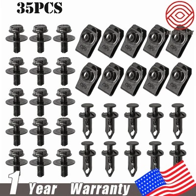 35PCS For BMW M6 Bolts & U-nut Clips Engine Under Cover Splash Shield Guard - Image 1 of 4