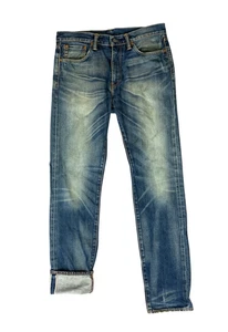 LEVIS 508 REDLINE SELVEDGE MENS RED TAB RAW DENIM JEANS ROCKABILLY 34” W 31” L - Picture 1 of 11