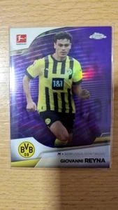 Giovanni Reyna  Topps Chrome Purple Refractor 152/299  BVB Saison 22/23 - Bild 1 von 2