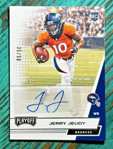 Jerry Jeudy Broncos 2020 Playoff Rookie Autograph Variation #V-206 Auto RC/50 - Bild 1 von 2