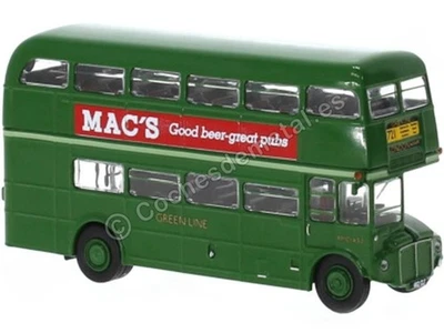 1977 Autobús de dos pisos AEC Routemaster "London Greenline Macs Pub" Verde Oscu - Imagen 1 de 2