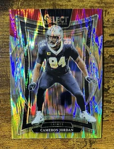2024 Panini Select Cameron Jordan Concourse Level Red & Yellow Prizm Shock #16 - Bild 1 von 2