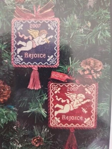Mylady’s Needle REJOICE Engel Weihnachtsschmuck gezählt Kreuzstichmuster - Bild 1 von 3