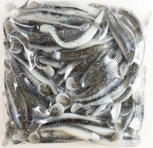 ZOOM SWIMMIN' SUPER FLUKE 100 PACK BULK 5" 116-224 BAIT FISH DN1317 - Bild 1 von 2