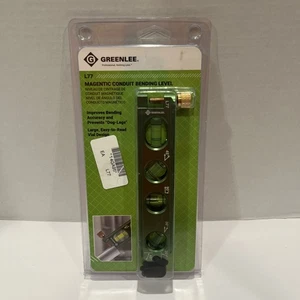 (1) NEW Greenlee L77 Mini-Magnet Level Bending 0/30/45/90 Degree Vials - Picture 1 of 7