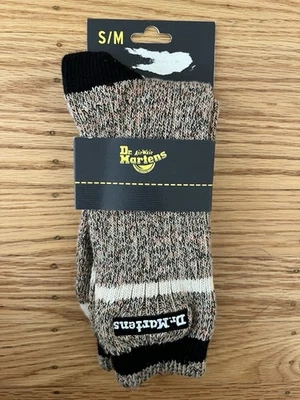 Calcetines Dr. Martens Marl Orgánicos Crew Talla Única S/M Pergamino Beige ¡Nuevos! Nuevo con etiquetas Foto 1 de 3