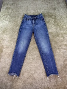 Old Navy Jeans Womens Size 00 Higher High Rise O.G. Straight Leg Denim C950 - Picture 1 of 13